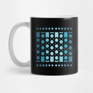 “Dimensional Units” - V.3 Blue - (Geometric Art) (Dimensions) - Doc Labs Mug